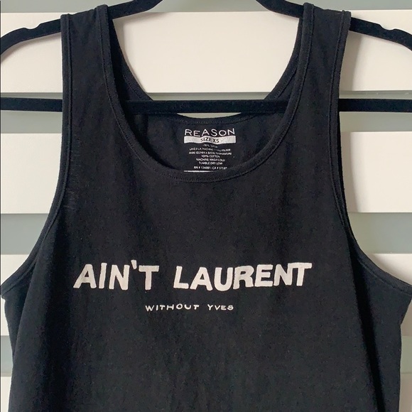 Reason “Ain’t Laurent Without Yves” Tank Top - Picture 2 of 5